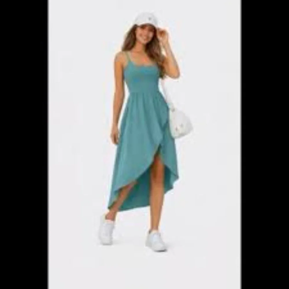 6-NWT HALARA HIGH-LOW DRESS - BUILT IN BRA - Picture 2 of 3